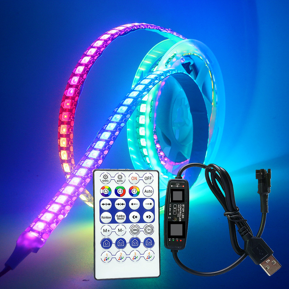 Ws2812b LED Strip แอดเดรสสมาร์ท RGB LED Strip Waterproofith และ 28 คีย์ ...