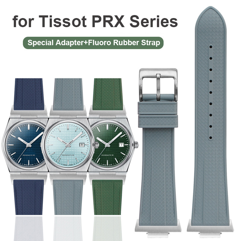 Fita de relógio Tissot T137 1853 Fita de borracha PRX Super Player