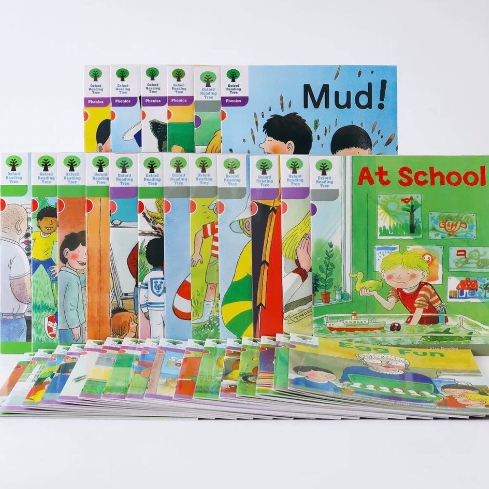พร้อมส่ง! Oxford Reading Tree Level 1-12 English Phonics learning books ...