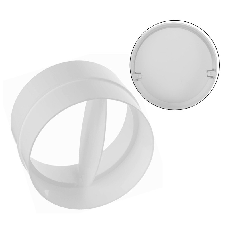 YIN 4 นิ้ว PVC คืนวาล์ว Draft Blocker Damper ระบายอากาศตรวจสอบวาล์ว ...