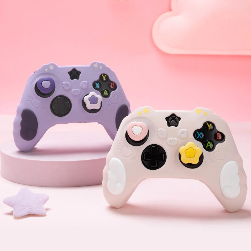 Geekshare Star Wings Theme Controller ผิวซิลิโคนป้องกันกรณีสําหรับ Xbox ...