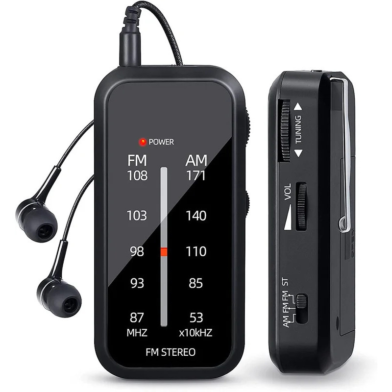 Mini walkman Pocket Radio AM วิทยุ FM สเตอริโอมือวิทยุแบบพกพาแบบพกพา ...