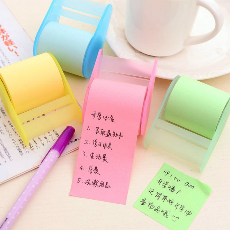 Creative Casual Sticky Notes สติ๊กเกอร์โน้ตติดฐานเทป Tear-off Note Pad ...