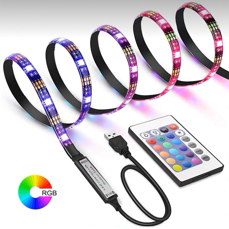 แถบไฟ Led rgb Pickup Gaming เดสก์ท็อปบรรยากาศแสง 5V สีสัน Wall Sticky ...