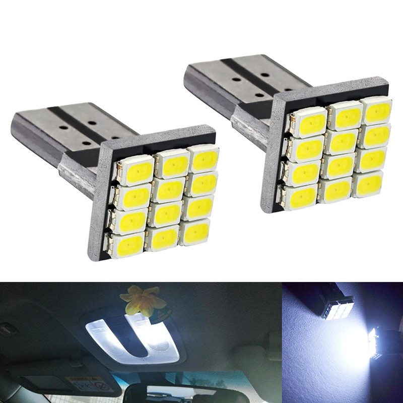 1PCS หลอดไฟหรี่ LED T10 12 ชิป ไฟแผนที่ ไฟหรี่ 12SMD ไฟหรี่ ไฟอ่าน ...