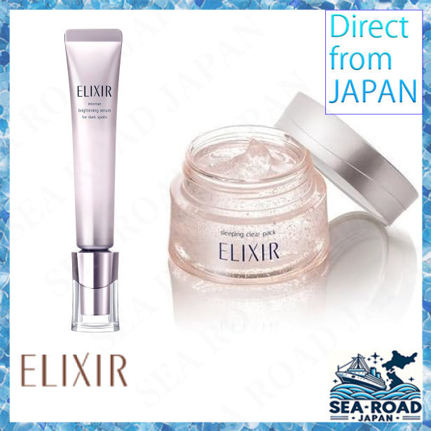 ELIXIR WHITE Sleeping Clear Pack/elixir WHITE Spot Clear Serum Wt ...