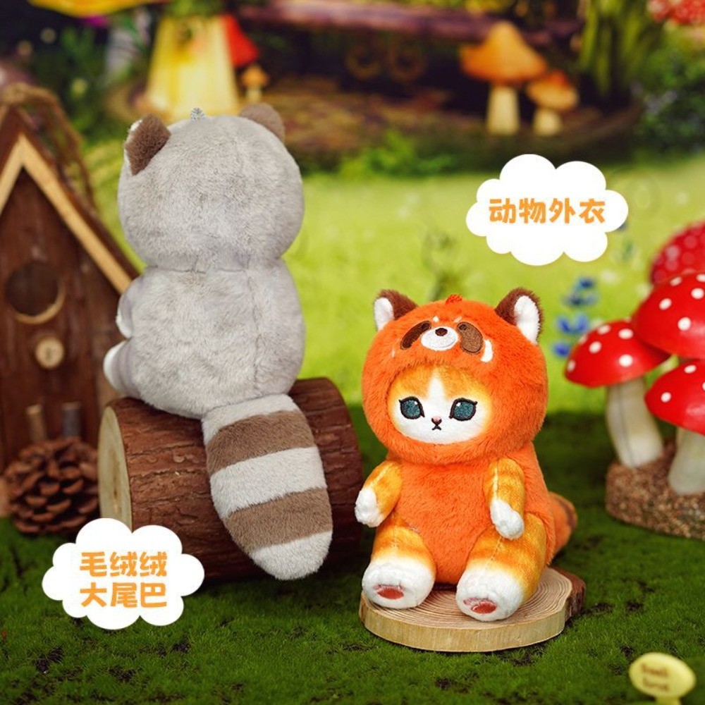 พวงกุญแจแมวฉลาม ของแท้ mofusand Cat Fusand Cross-Dressing Raccoon Fox ...