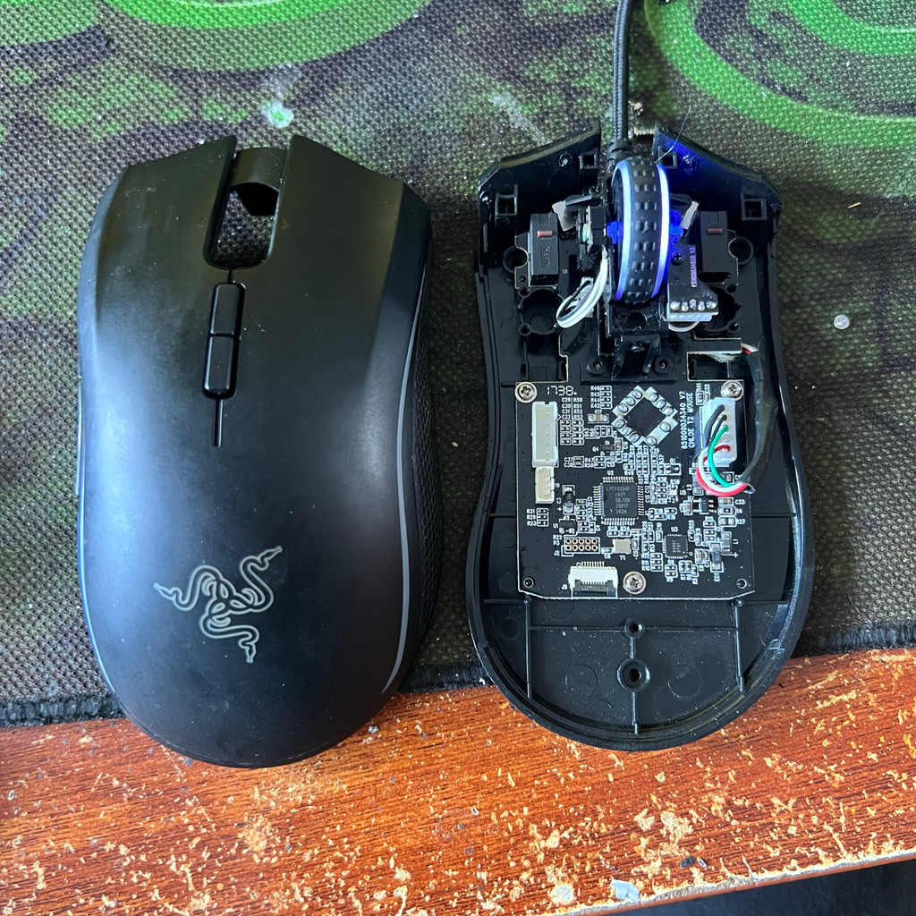 Razer Mamba Competitive Phantom Mouse เมนบอร์ด Roller Bottom Shell ...