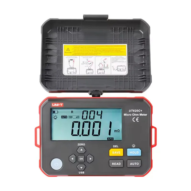 UNI-T UT620C Plus Micro Ohmmeter DC Low Resistance Tester 0.001mΩ ~ 300 ...