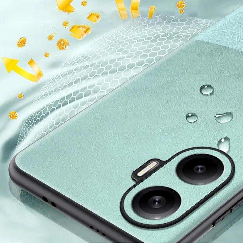 สําหรับ Xiaomi POCO F7 5G หรูหราซิลิโคนหนังสี Match สําหรับ Xiaomi POCO ...