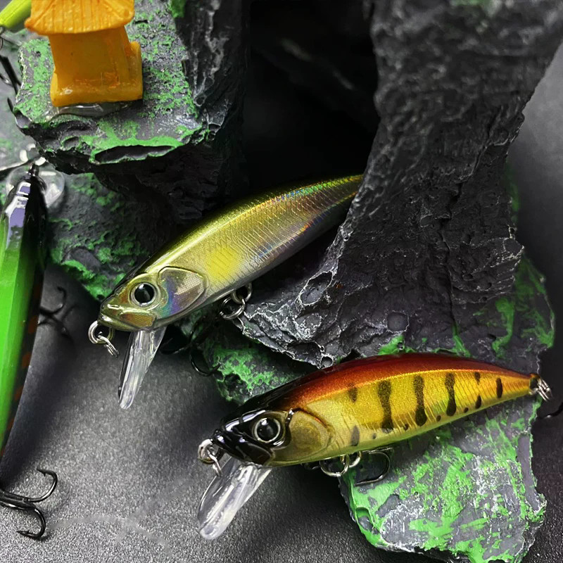 ล่อปลาย้ายน้ำ มินโนว์จมน้ำ ขนาด 50มม. สำหรับปลาเทราท์น้ำจืดและpike ...