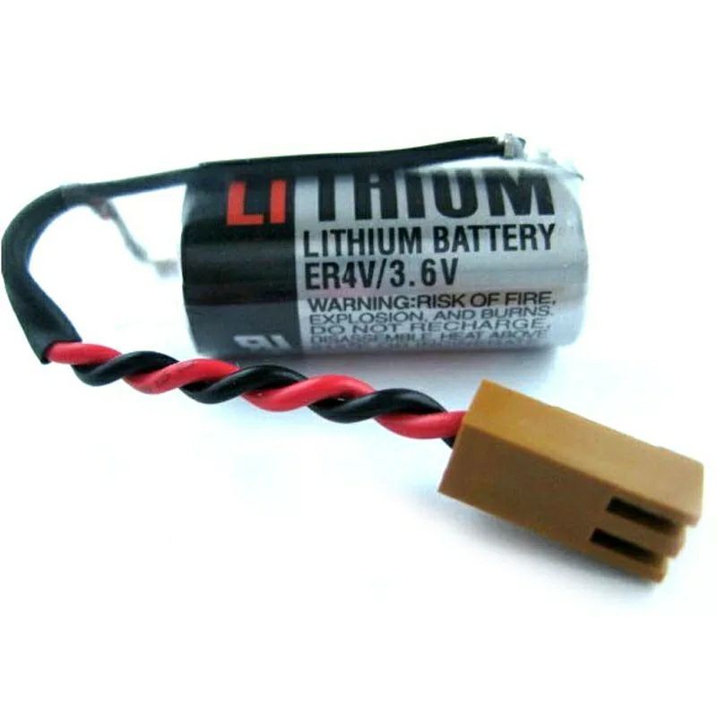 TOSHIBA ER4V/3.6V 1200MAhแบตเตอรี่ER4V 3.6VอุตสาหกรรมPLC Lithium ...