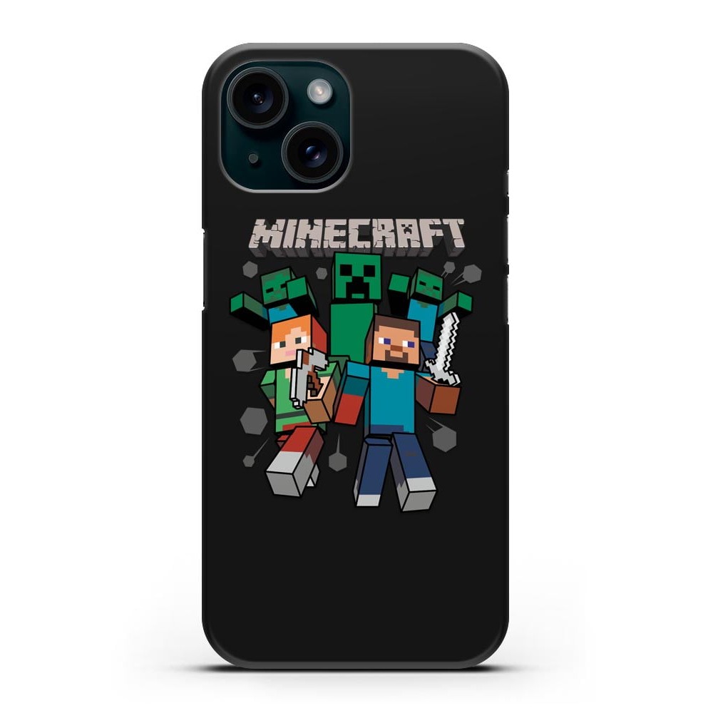Minecraft Hd พิมพ์เคส IPhone Cover Shell IP 15 16 Pro Max Plus X XR ...
