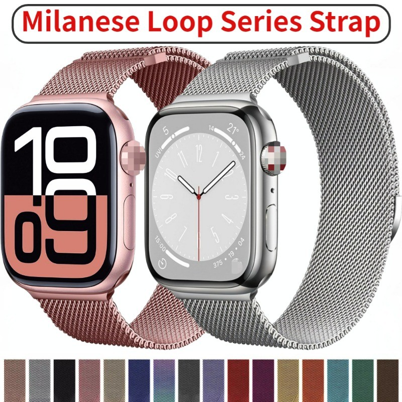 Milanese Loop สําหรับ Apple IWatch Series 10 46 M/42 มม.Ultra 2 49 มม. ...
