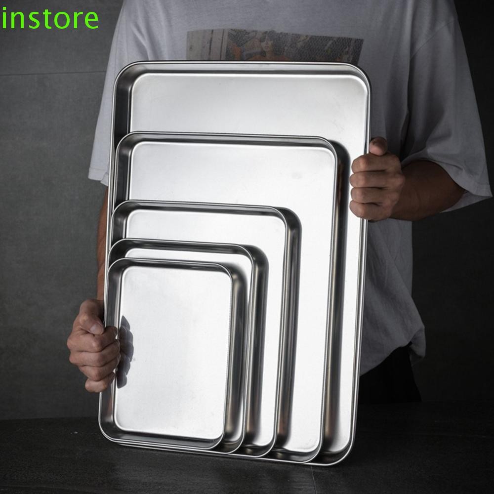 Instore Loaf Pan Storage ห้องครัวสี่เหลี่ยมผืนผ้า Antirust สแตนเลสขนมปังจานเค้ก Shopee Thailand