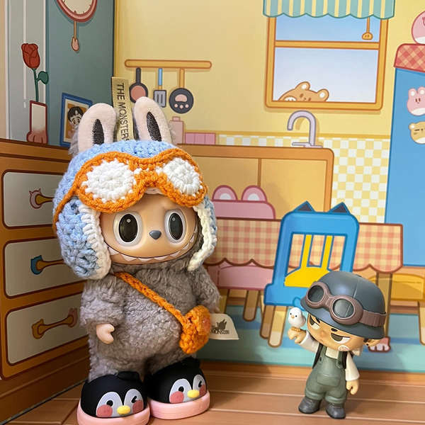 ลาบูบู้ v2 labubu v2 【La Bubu Clothes】นั่งนั่งบนตุ๊กตาปายเสื้อผ้า ...