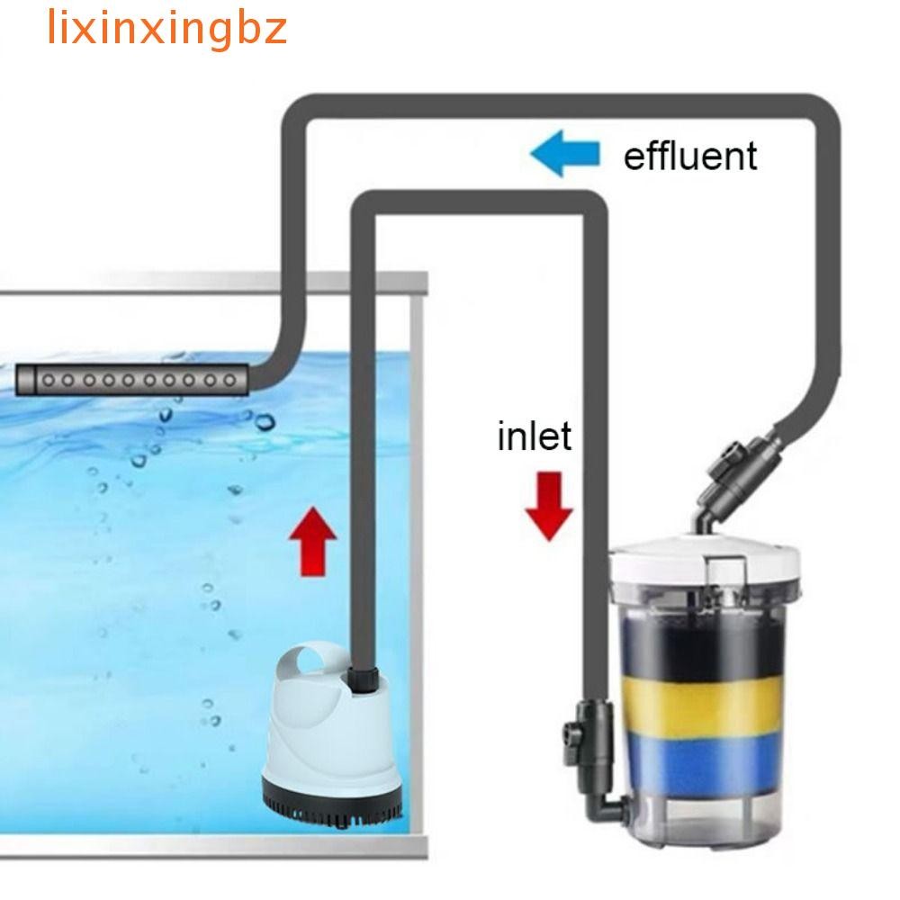 LIXINXINGBZ Pre-Filter Fish Tank Filter Barrel, 6W Ultra-quiet Fish ...