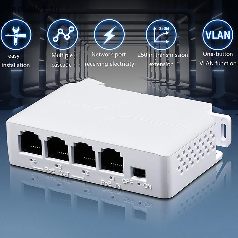 # SALE # 4 พอร์ต PoE Extender กันน้ํา Poe Repeater สําหรับพอร์ต IP ...