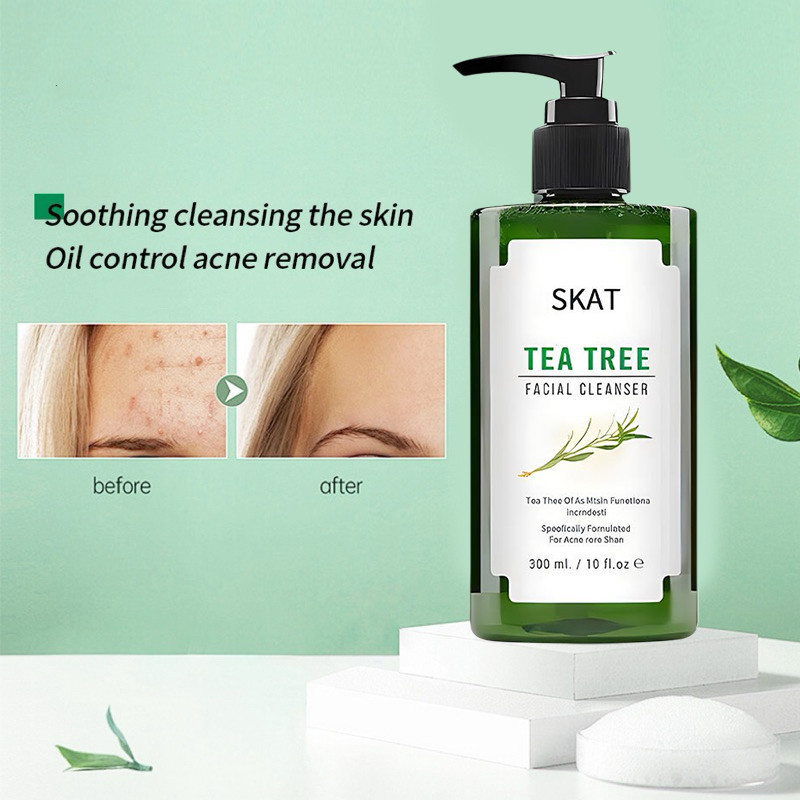 SKAT เจลล้างหน้าทีทรี สูตรอ่อนโยน สำหรับคนเป็นสิว และผิวแพ้ง่าย Tea ...