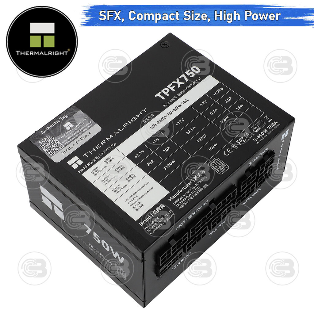 Thermalright TPFX750 (TR-TPFX-750-W 3.0 80+PlatinumATX White 750W SFX Thermalright platinum新品 80 SFX電源 電源ユニット