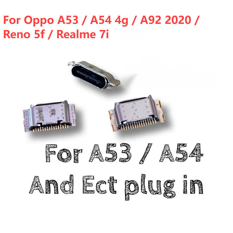 10-50 ชิ้น Dock Micro Plug USB ชาร์จ Pin Dock พอร์ตสําหรับ Oppo A53 ...
