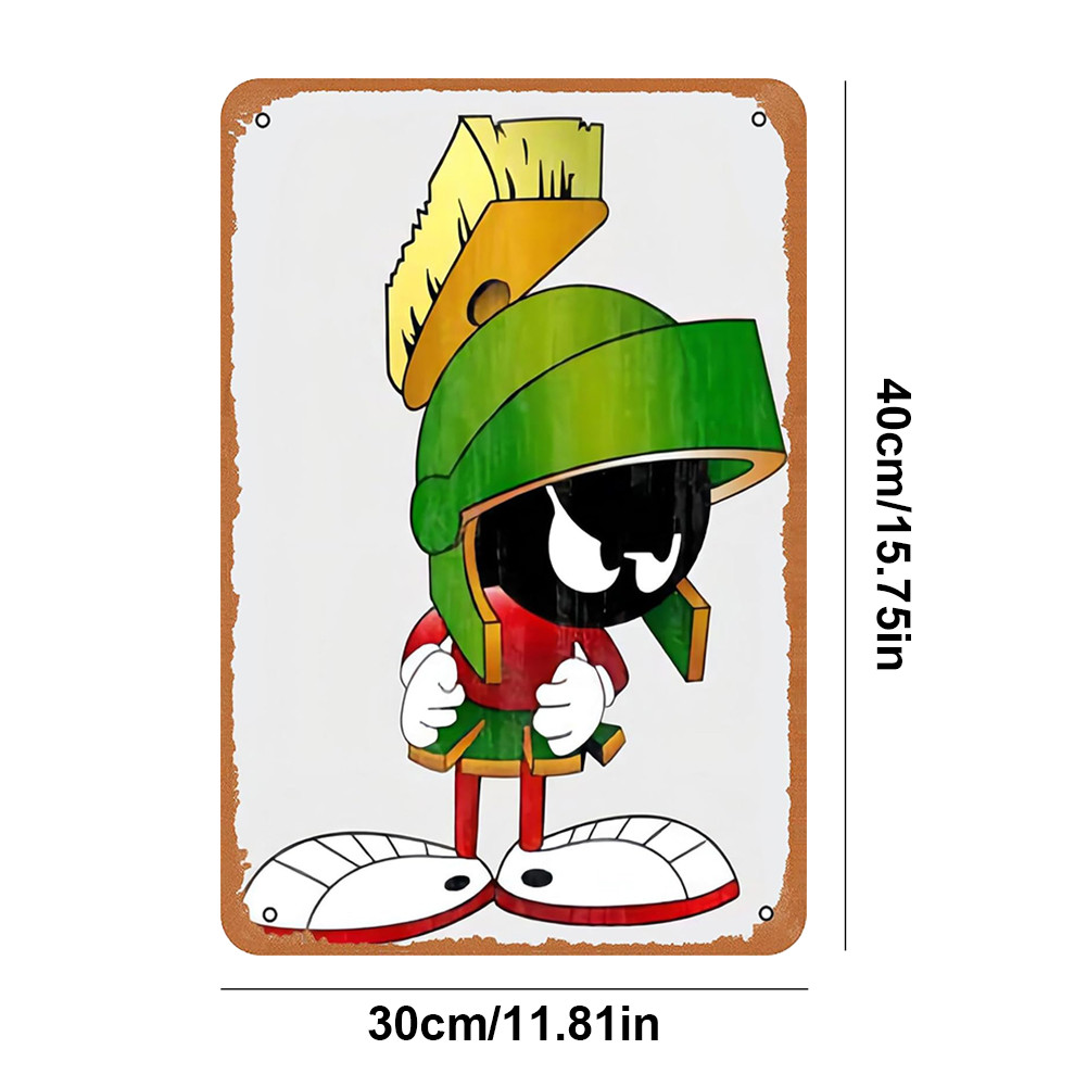 [Highbest.th] Vintage Metal Marwin the Martian Tin Sign ภาพวาดเหล็ก ...