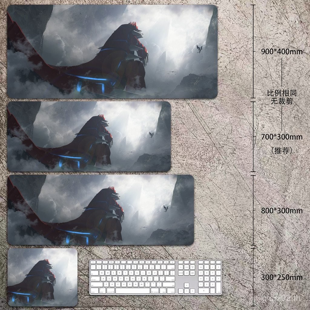 แผ่นรองเมาส์ Pokémon ขนาดใหญ่ Pokemon Study Table Pad Pikachu Keyboard ...