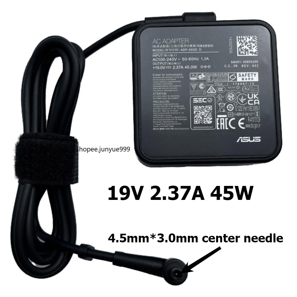 AO ASUS 19V 2,37A SQUARE NEW TYPE (4.5 * 3.0 MM) ORI