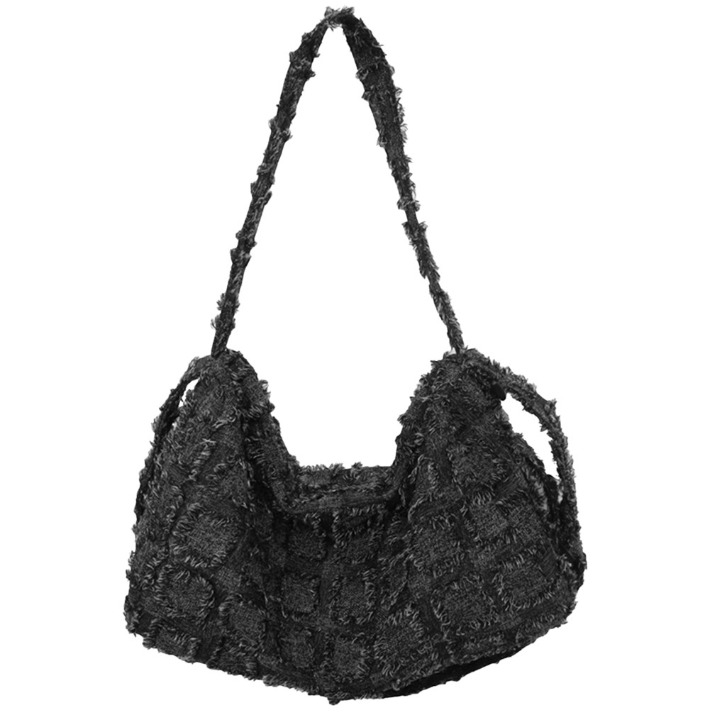 Plaid canvas tote bags deals