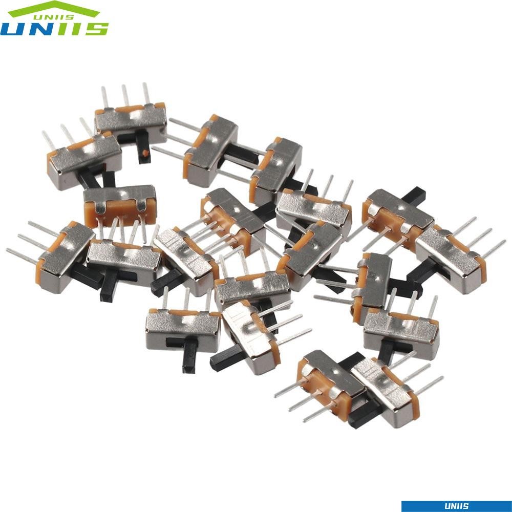 Uniis 20 ชิ้น Micro Slide Switch, 4 มม.สลับ 1P2T, Miniature 2 ตําแหน่ง ...