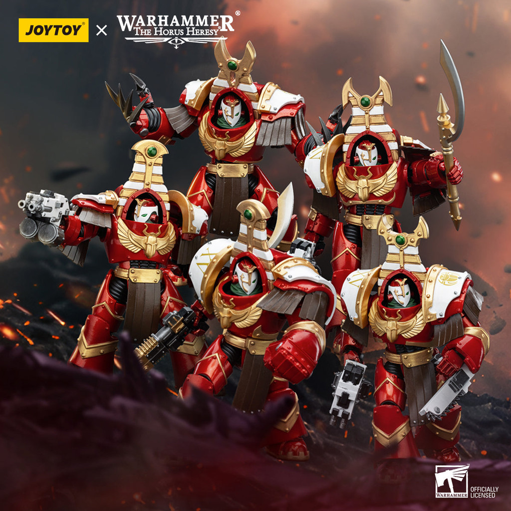 JOYTOY Warhammer 30K Figura Articolata 1/18 - Thousand Sons Sekhmet Terminator Con Artigli Fulmine, 14 Cm
