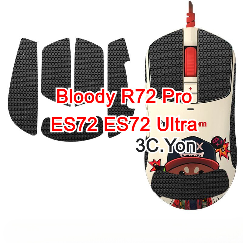 ผิวเมาส์สําหรับ Bloody R72 Pro Duo Dual Mode ES72 Esports ES72 Ultra ...