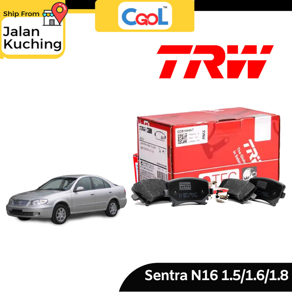 TRW Nissan Sentra N16 1.5/1.6 (2 ขา) /1.8 (1 ขา) ผ้าดิสเบรคหน้า & หลัง ...