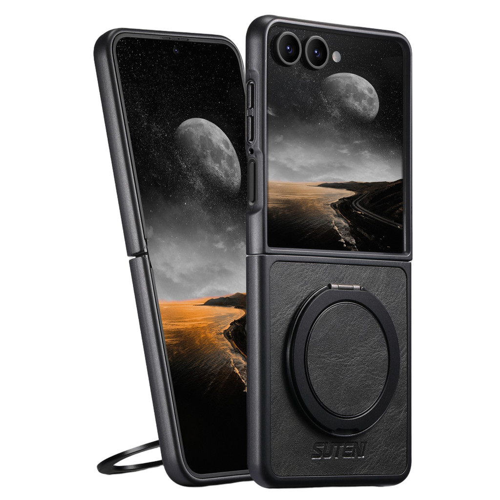 หรูหราน้ํามันขี้ผึ้งหนังเคสโทรศัพท์สําหรับ Samsung Galaxy Z Flip 7 FE ...