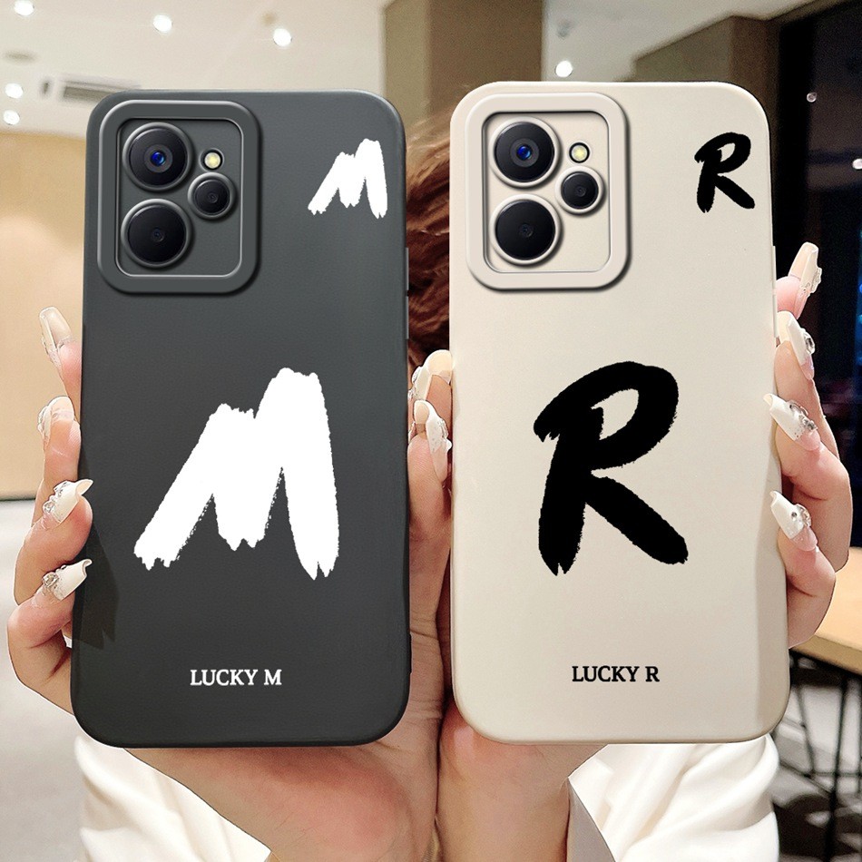 สําหรับRealme 9i 5G RMX3612 Luckyตัวอักษรเริ่มต้นเคสโทรศัพท์Realme9i 5G ...