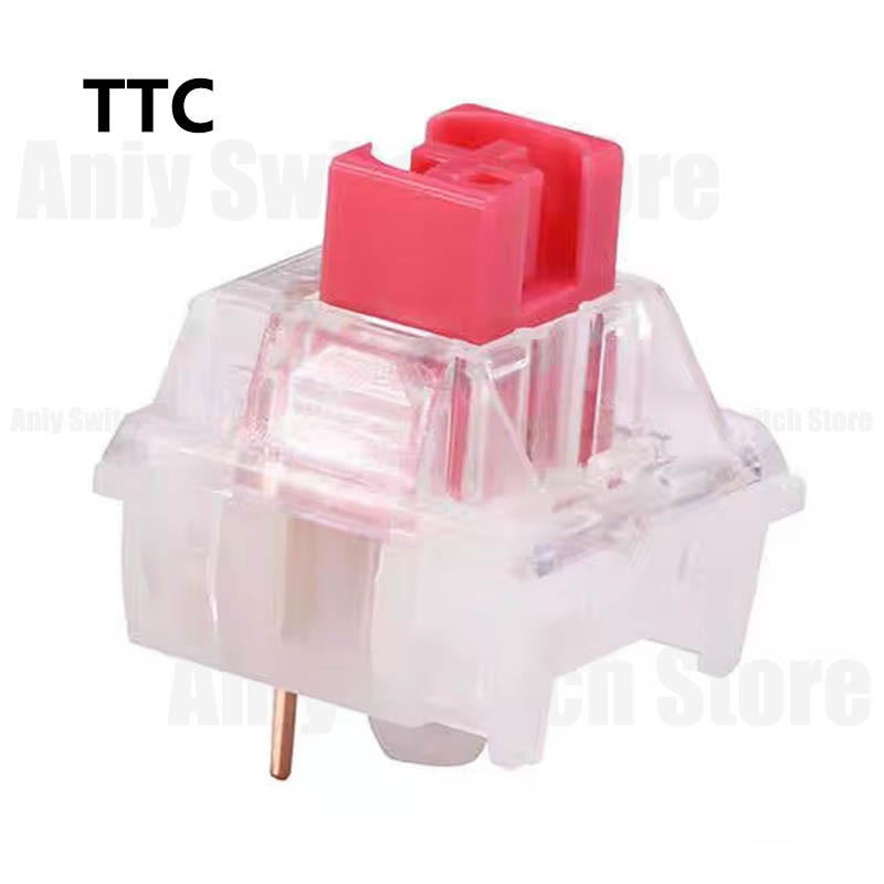 TTC Silent Red V3 Switch Linear 45g 3Pin RGB Transparent Custom Gaming ...
