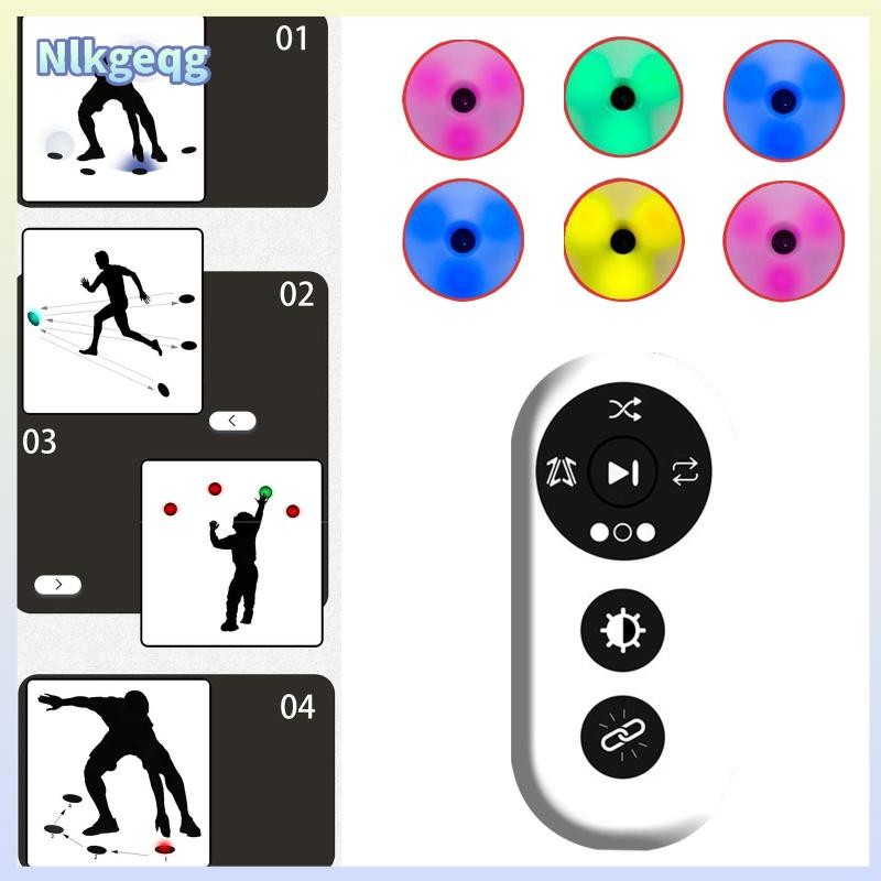 [nlkgeqg] ไฟฝึกปฏิกิริยา 6 ชิ้น LED Running Reflex Training Lamp Light ...