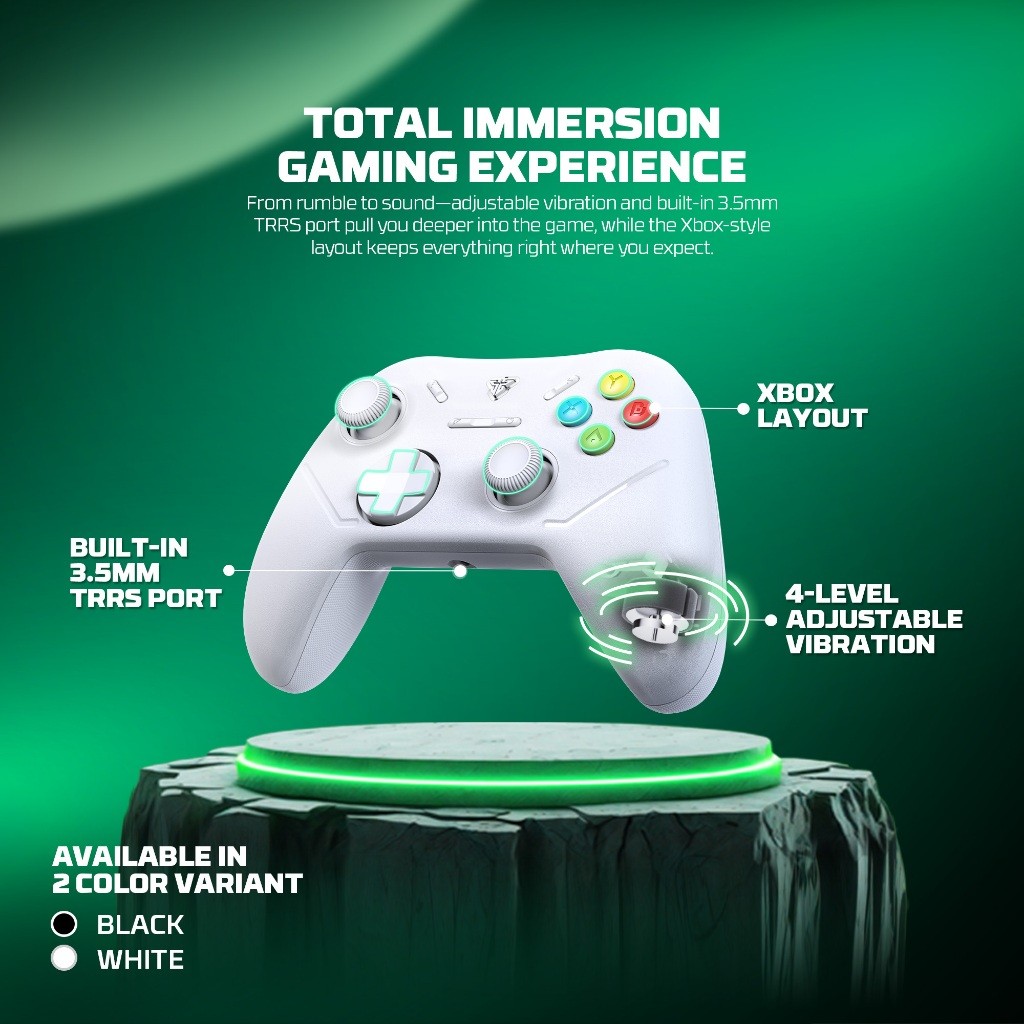 FANTECH รุ่น WGP13X จอยเกมมิ่งไร้สาย จอยไร้สาย Wireless gaming controller เล่นได้ทั้งพีซี PS3