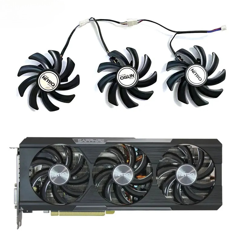 Dotodo 87 mm FDC10U12S9-C FDC10H12S9-C T129215SU Ventilateur de carte vidéo de remplacement pour ASUS GTX 980 Ti R9 390X 390 GTX 1060 1070 1080 Ti RX 480 RX480