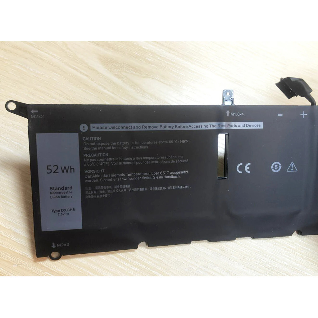DXGH8 แล็ปท็อป Battery For Dell XPS 13 9380 9370 7390 For Dell Inspiron ...