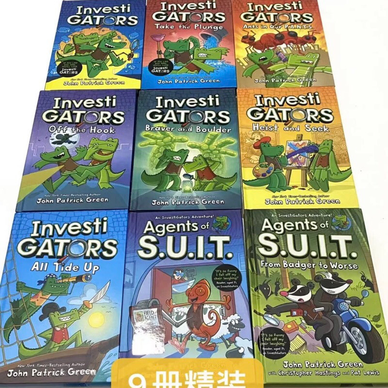 ปกแข็ง InvestiGators 1-9 Full Color English Comic Book Hardcover ...