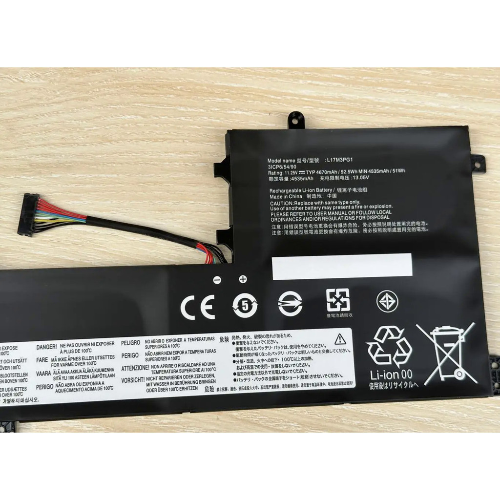 PUGASR L17M3PG1 Laptop Battery Compatible with Lenovo Legion Y530-15ICH Y7000 2019 1050 Y7000-2019-PG0 Y540-15IRH-PG0 Y540-17IRH-PG0 Y7000P Series L17L3PG1 L17C3PG1 L17M3PG2 L17C3PG2 11.25V 52.5Wh