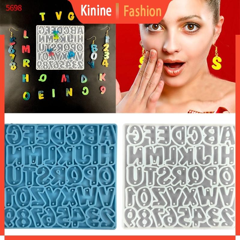Kin Handmade UV คริสตัลเรซิ่นอีพ็อกซี่แม่พิมพ์ DIY Art Letter Number ...