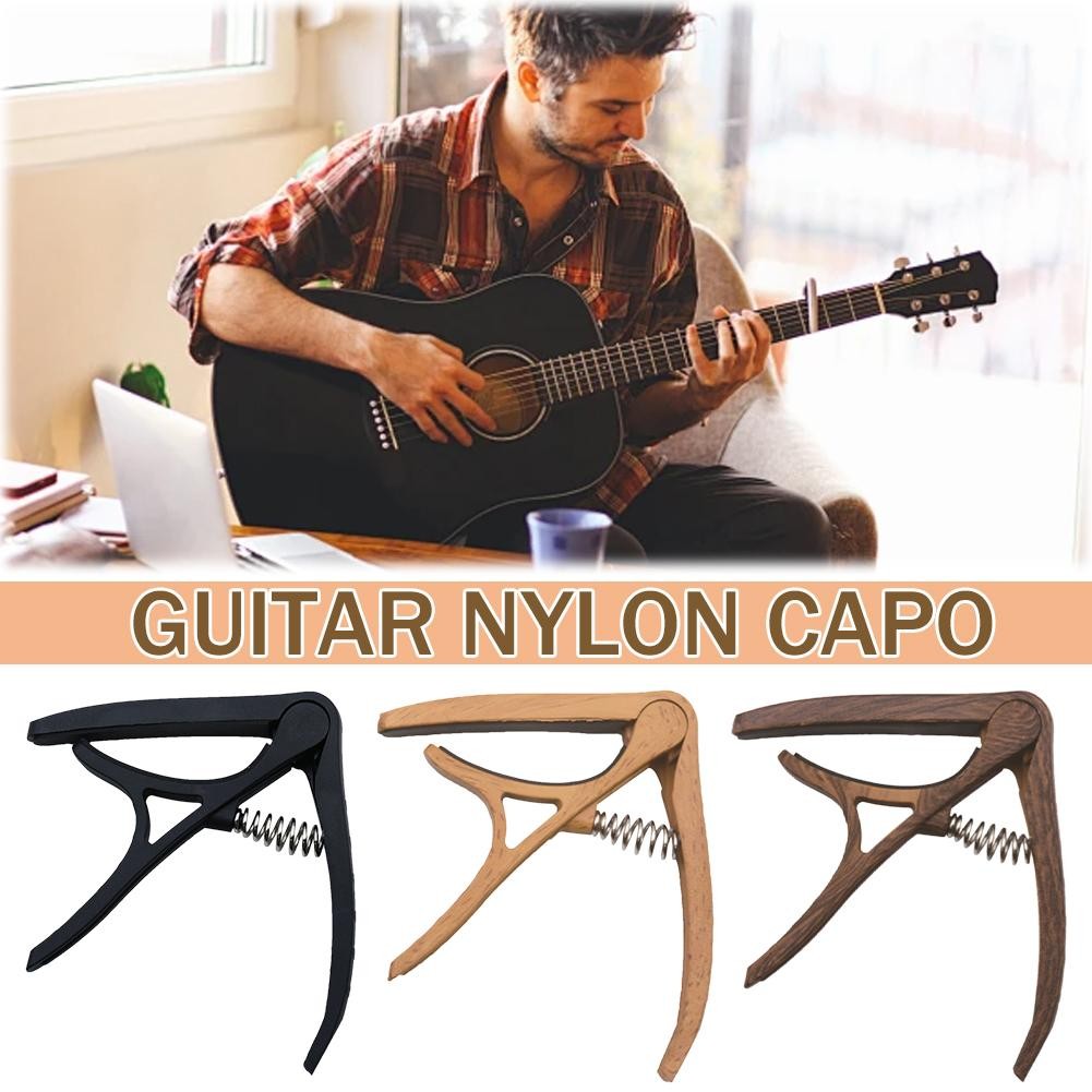 กีตาร์ไนลอน Capo Capo Chord Storage Pick Tone Changer Ukulele