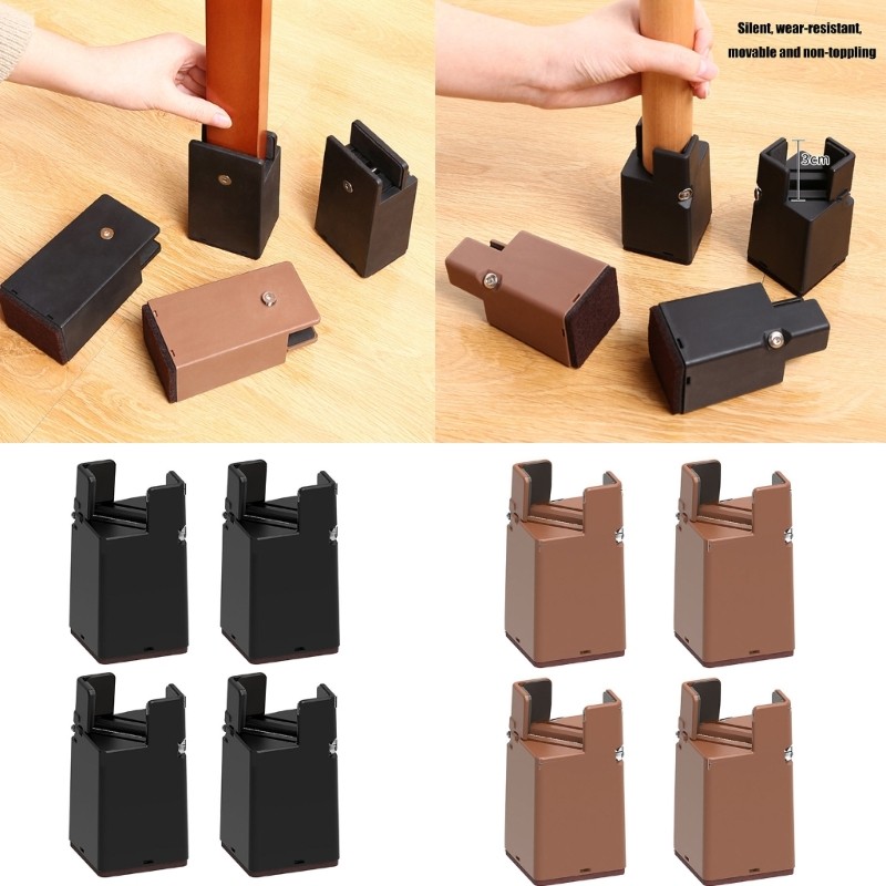 BT 4 ชิ้น Heavy Duty เก้าอี้โซฟาโต๊ะ Raiser ปรับเก้าอี้ Risers Enduring ...