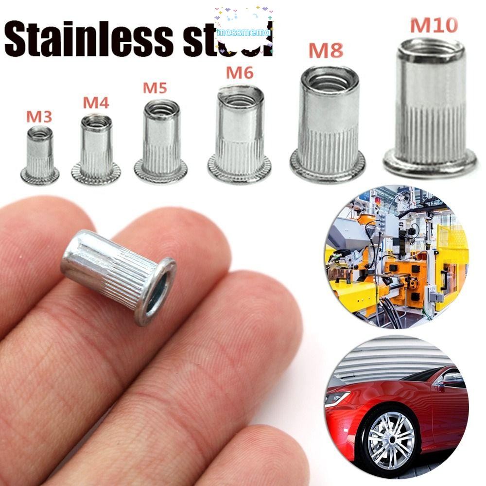 Mossmama 10 ชิ้นสแตนเลส Rivnut Metalworking อุปกรณ์เสริม Rivet Nut M3 ...