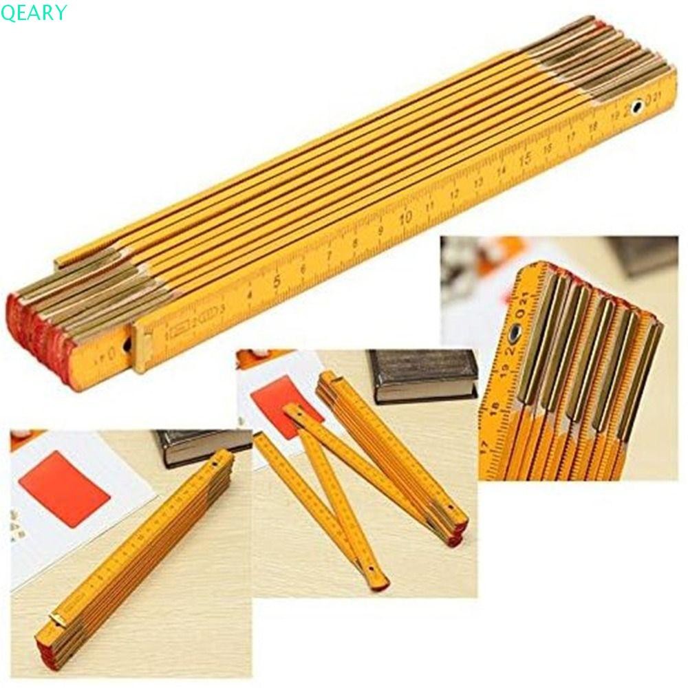 Qeary 1M 2M ไม้บรรทัดไม้พับ, ขนาดสองด้าน DIY Craft Inch & Metric ...