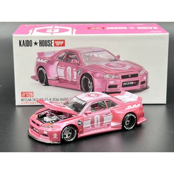 Kaido House x Mini GT Nissan Skyline GT-R (R34) KAIDO RACING FACTORY V1 ...