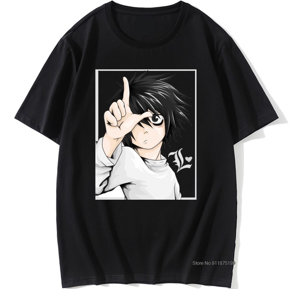 ใหม่ Death Note T เสื้อ Man ฤดูร้อนผ้าฝ้ายคุณภาพผู้ชายเสื้อยืดญี่ปุ่นอะ ...