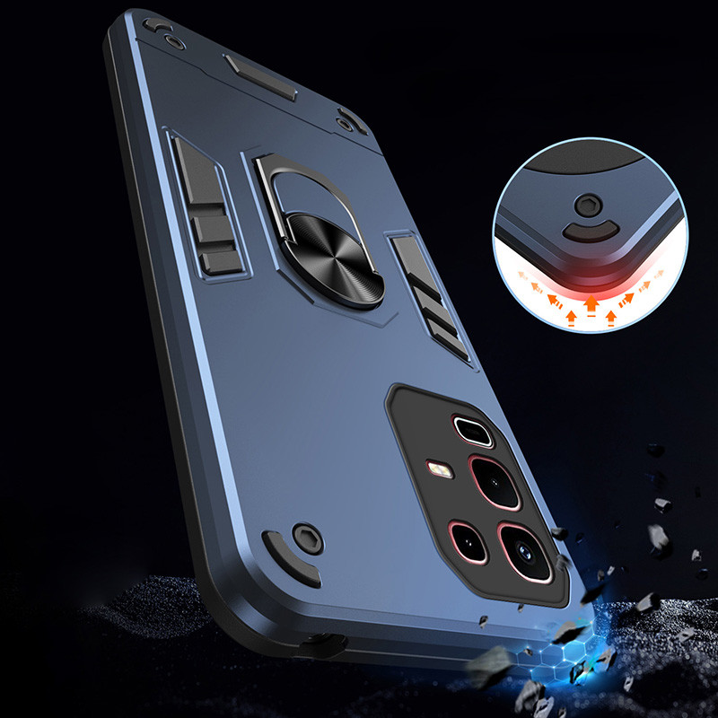 สําหรับ Infinix Note 50s X6870 เคสเกราะที่ทนทานพร้อมที่วางแหวนฝาครอบ ...